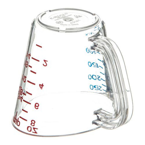 Commercial Measuring Cup, 1 Cup, Plastic, Clear