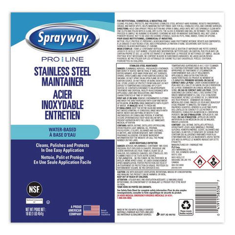 Stainless Steel Maintainer, 16 Oz Aerosol Spray, 12/carton