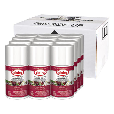 Metered Air Freshener, Cherry, 7 Oz Aerosol Spray, 12/carton