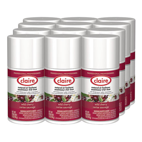 Metered Air Freshener, Cherry, 7 Oz Aerosol Spray, 12/carton