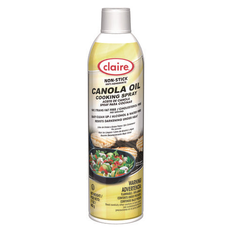 Canola Oil Cooking Spray, 17 Oz Spray Can, 6/carton