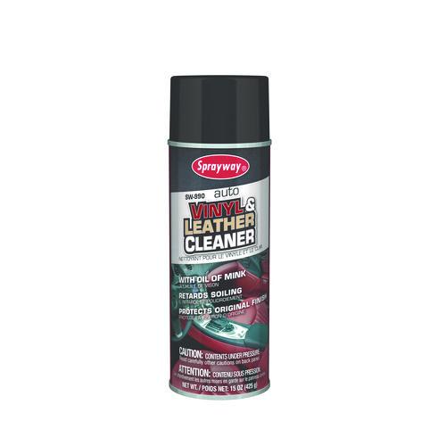 Vinyl And Leather Cleaner, Leather Scent, 15 Oz Aerosol Spray, 12/carton