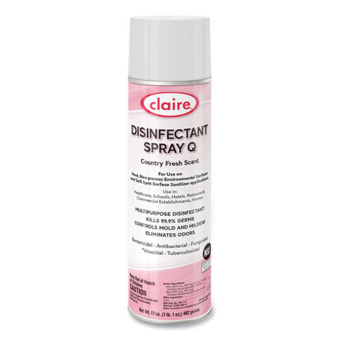 Spray Q Disinfectant, Country Fresh Scent, 17 Oz Aerosol Spray, 12/carton