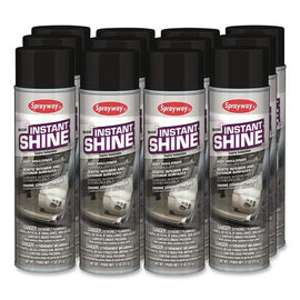 Instant Shine Silicone Spray, 12 Oz Aerosol Can, 12/carton