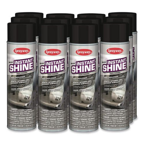 Instant Shine Silicone Spray, 12 Oz Aerosol Can, 12/carton