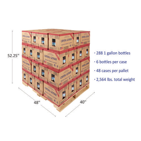 Alpine Spring Water, 1 Gal Bottle, 6/carton, 48 Cartons/pallet