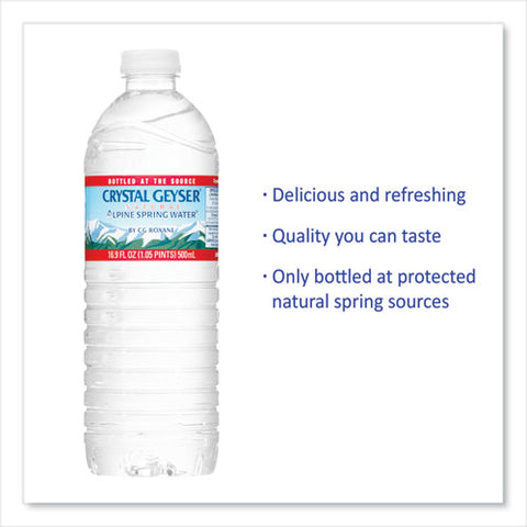 Alpine Spring Water, 16.9 Oz Bottle, 24/carton