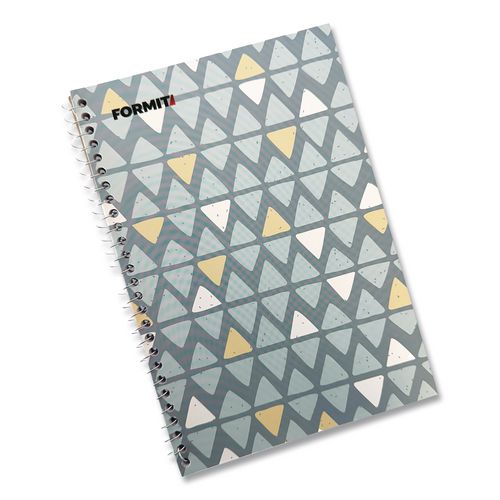 Notebook, Triangle Pattern, 1-subject, Wide/legal Rule, Blue/yellow/light Blue, (70) 8.75 X 6 Sheets