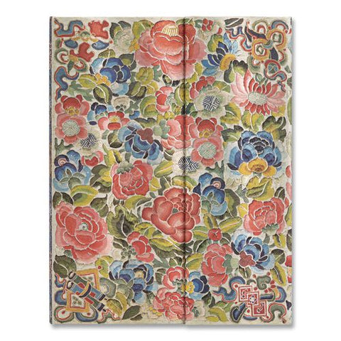 Paperblanks Hardcover Journal, Liyuan Pear Garden Artwork, Medium/college Rule, Multicolor Cover, (72) 9 X 7 Sheets