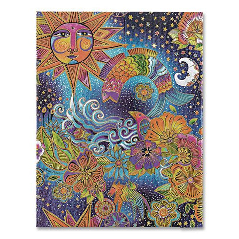 Paperblanks Hardcover Journal, Laurel Burch Celestial Magic Artwork, Medium/college Rule, Multicolor Cover, (72) 9 X 7 Sheets
