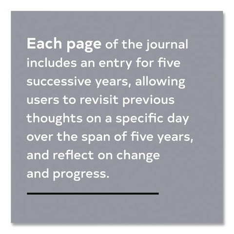 Guided Journal: One Line A Day, A Five-year Memory Book, Tan Cover, (372) 6.12 X 3.75 Sheets