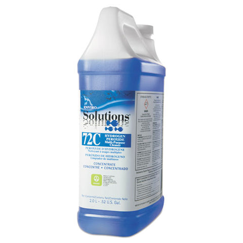 72 Hydrogen Peroxide Multi-purpose Cleaner, Floral Scent, 2 L Bottle, 4/carton