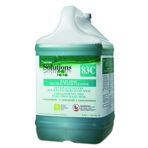 Enviro-solutions Haze Away Neutral Floor Cleaner, Floral Scent, 1.25 Gal Bottle, 2/carton