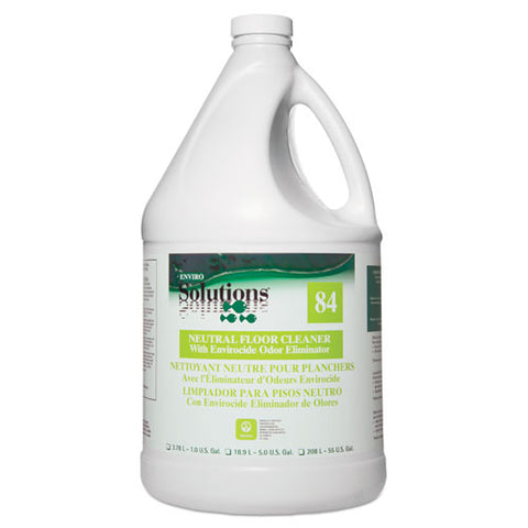 84 Neutral Floor Cleaner With Envirocide, Floral Scent, 3.78 L Bottle, 4/ct