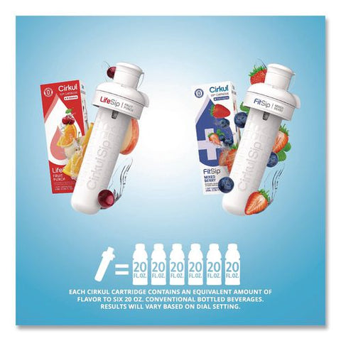 Flavor Water Bottle Kit, 22 Oz, White