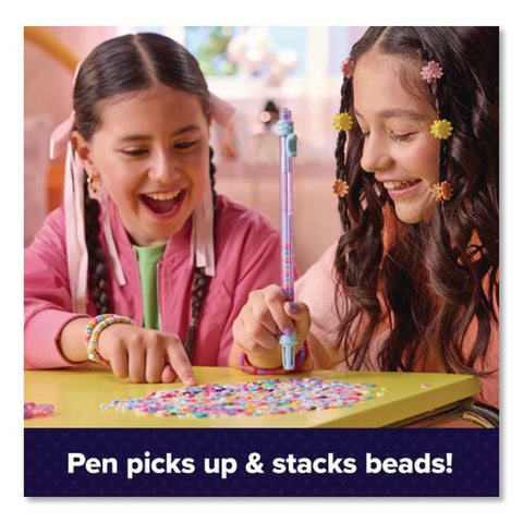 Stack'd Heishi Studio Bracelet Making Kit With 1,230 Beads, Beading Pen, String, Ages 7 And Up
