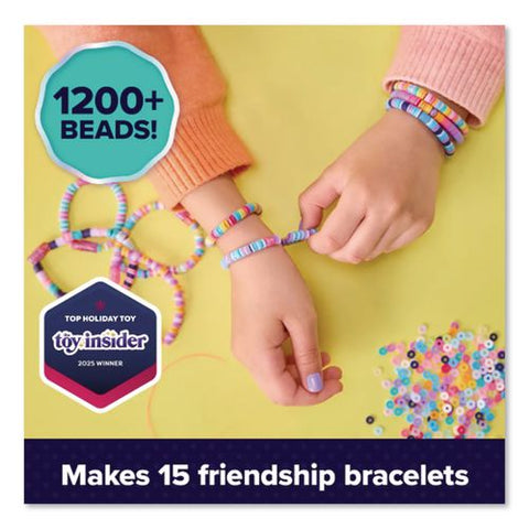 Stack'd Heishi Studio Bracelet Making Kit With 1,230 Beads, Beading Pen, String, Ages 7 And Up