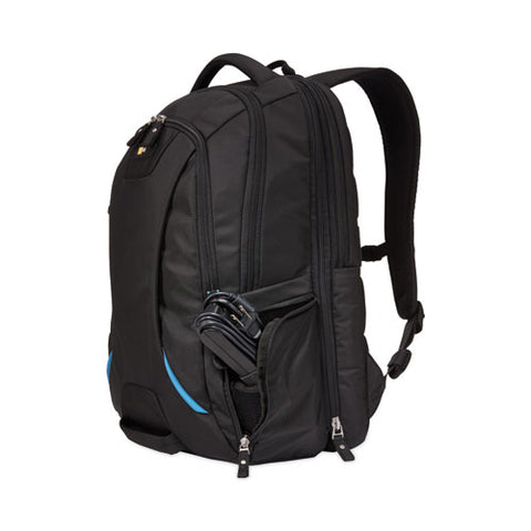 Checkpoint Friendly Backpack, Fits Devices Up To 15.6", Polyester, 2.76 X 13.39 X 19.69, Black