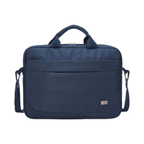 Advantage Laptop Attache, Fits Devices Up To 14", Polyester, 14.6 X 2.8 X 13, Dark Blue