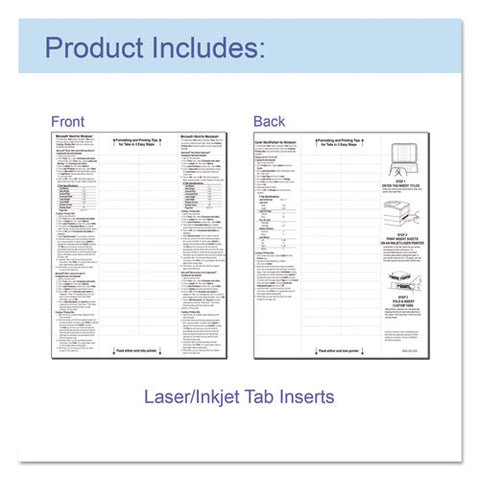 Sheet Protectors With Index Tabs, Heavy, Clear Tabs, 2", 11 X 8.5, 5/set