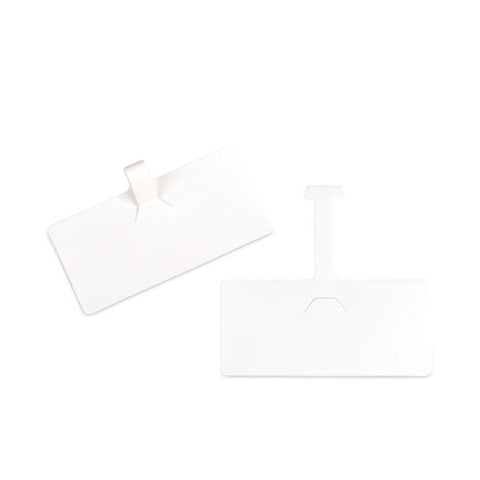 Wire Rack Shelf Tag, Side Load, 3.5 X 1.5, White, 10/pack