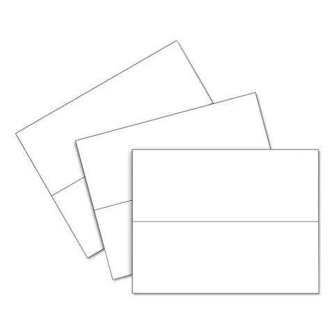 Scored Tent Cards, 4.25 X 11, White,1 Card/sheet, 50 Sheets/box