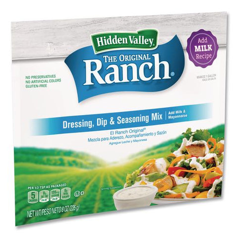 The Original Ranch Dry Mix, Milk Recipe, 8 Oz Packet, 12/carton