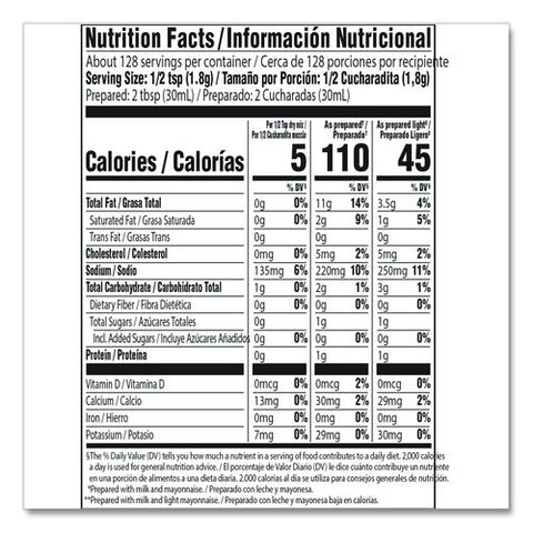 The Original Ranch Dry Mix, Milk Recipe, 8 Oz Packet, 12/carton
