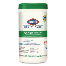 Hydrogen Peroxide Cleaner Disinfectant Wipes, 6.75 X 5.75, Unscented, 155 Wipes/canister