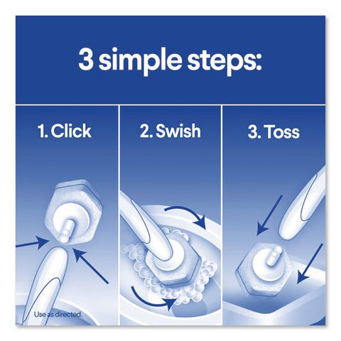 Toiletwand Toilet Cleaning Refills, Disinfecting Scrubbing Pads, 20 Count, 4/carton