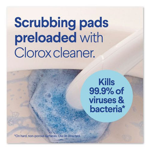Toiletwand Toilet Cleaning Refills, Disinfecting Scrubbing Pads, 20 Count, 4/carton