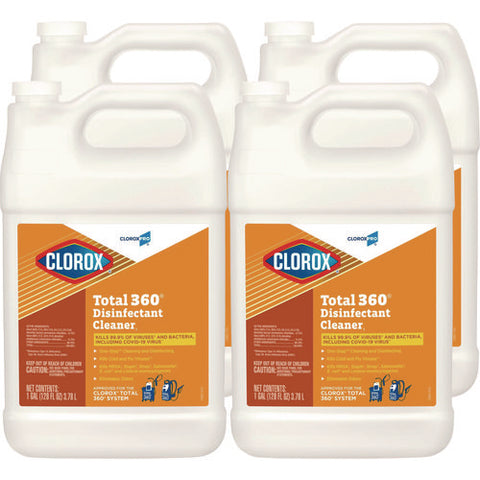 Total 360 Disinfectant Cleaner, 128 Oz Bottle, 4/carton