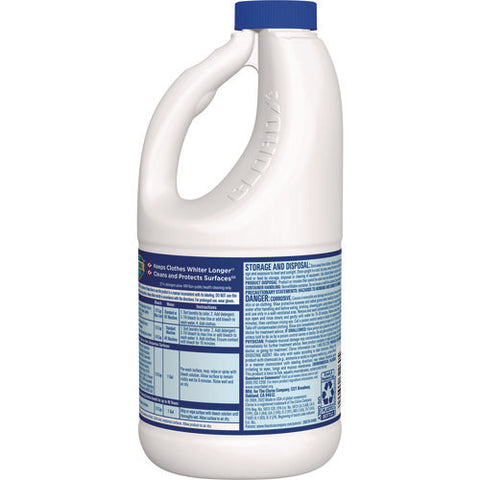 Concentrated Regular Disinfecting Bleach, 43 Oz Bottle, 6/carton