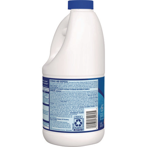 Concentrated Regular Disinfecting Bleach, 43 Oz Bottle, 6/carton