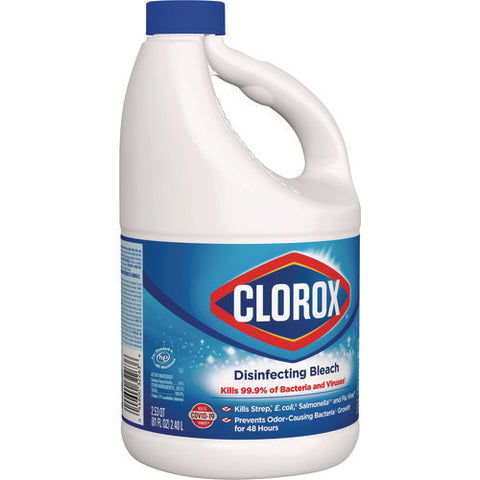 Concentrated Regular Disinfecting Bleach, 81 Oz Bottle, 6/carton