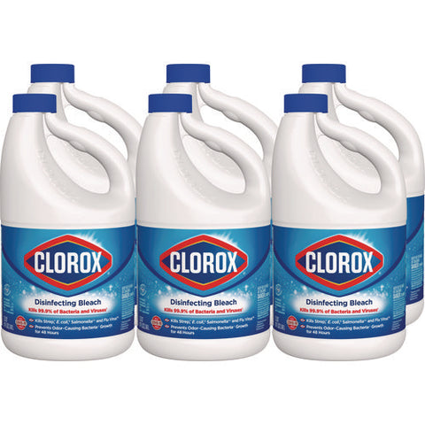 Concentrated Regular Disinfecting Bleach, 81 Oz Bottle, 6/carton