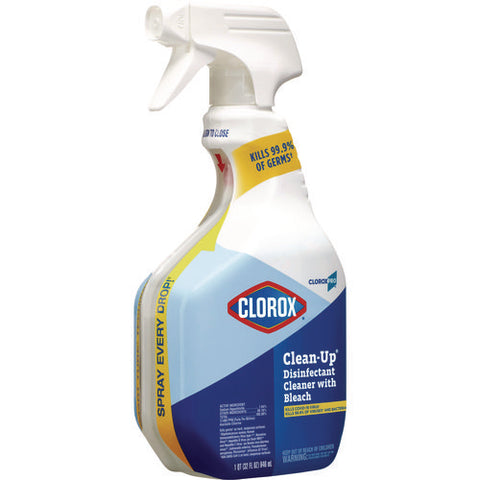 Cloroxpro Clean-up Disinfectant Cleaner With Bleach, 32 Oz Smart Tube Spray, 9/carton