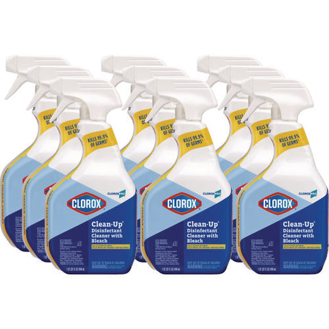 Cloroxpro Clean-up Disinfectant Cleaner With Bleach, 32 Oz Smart Tube Spray, 9/carton