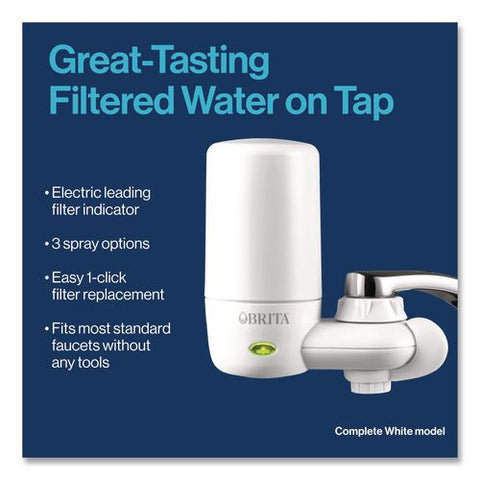 On Tap Faucet Water Filter System Replacement Filters, Faucet Filter, White