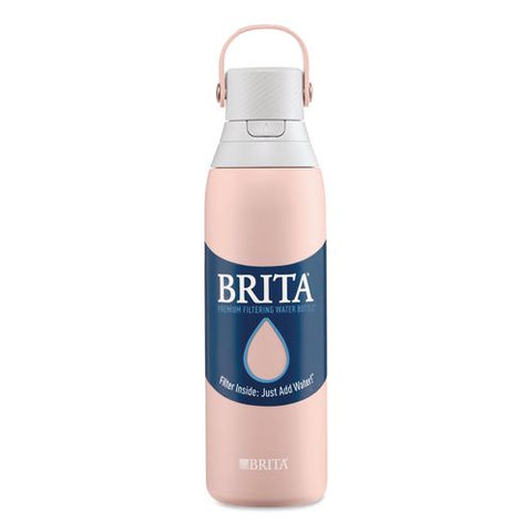 Stainless Steel Filtered Water Bottle, 20 Oz, Rose