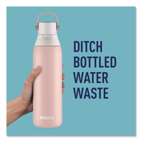 Stainless Steel Filtered Water Bottle, 20 Oz, Rose