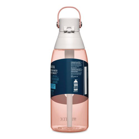 Plastic Filtered Water Bottle, 36 Oz, Blush