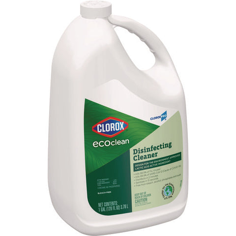 Clorox Pro Ecoclean Disinfecting Cleaner, Unscented, 128 Oz Refill Bottle, 4/carton