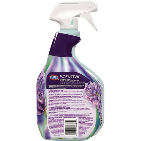 Scentiva Disinfecting Multi-surface Cleaner, Lavender And Jasmine, 32 Oz, 9/carton