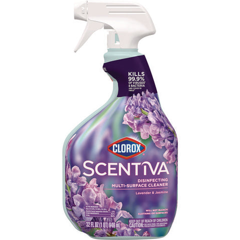 Scentiva Disinfecting Multi-surface Cleaner, Lavender And Jasmine, 32 Oz Spray Bottle