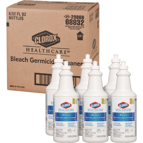 Bleach Germicidal Cleaner, 32 Oz Pull-top Bottle, 6/carton