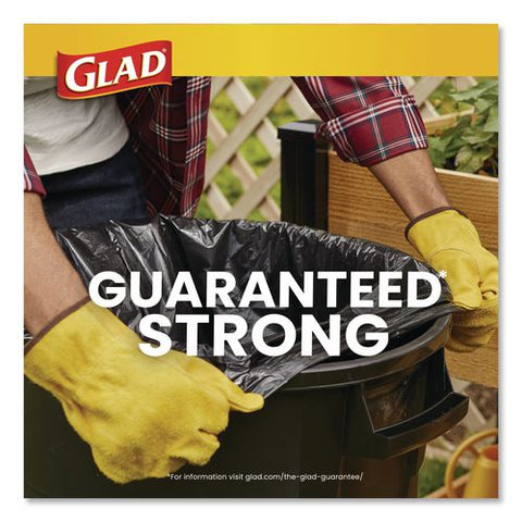 Large Quick-tie Trash Bags, Lawn And Leaf, 39 Gal, 0.95 Mil, 32.5 X 41, Black, 12 Bags/box, 12 Boxes/carton