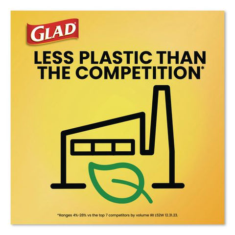 Large Quick-tie Trash Bags, Lawn And Leaf, 39 Gal, 0.95 Mil, 32.5 X 41, Black, 12 Bags/box, 12 Boxes/carton