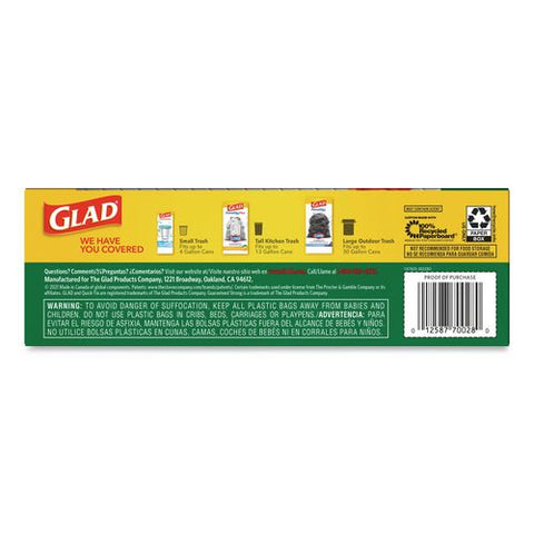 Large Quick-tie Trash Bags, Lawn And Leaf, 39 Gal, 0.95 Mil, 32.5 X 41, Black, 12 Bags/box, 12 Boxes/carton
