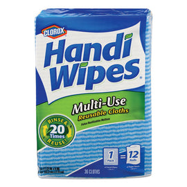 Handi Wipes, 21 X 11, Blue, 36 Wipes/pack, 4 Packs/carton